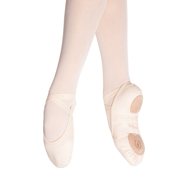Eurotard A1004 Adult Light Pink Assemble Split Sole Canvas Ballet Shoes